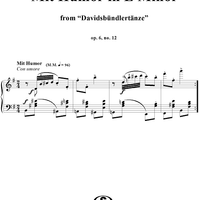 Davidsbündlertänze, Op. 6, No. 12 (1st Edition, 1937)