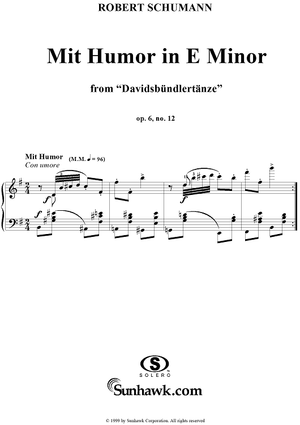 Davidsbündlertänze, Op. 6, No. 12 (1st Edition, 1937)