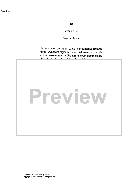 Pater noster - Lyrics