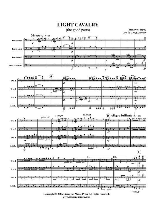 Light Cavalry - Score