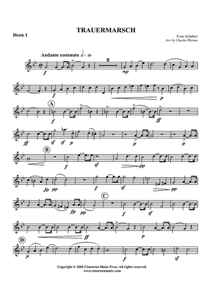 Trauermarsche, Op. 55 - Horn in F 1