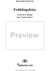 Six Lieder, Op. 56, No. 5: Frühlingsfeier (Festival of Spring)