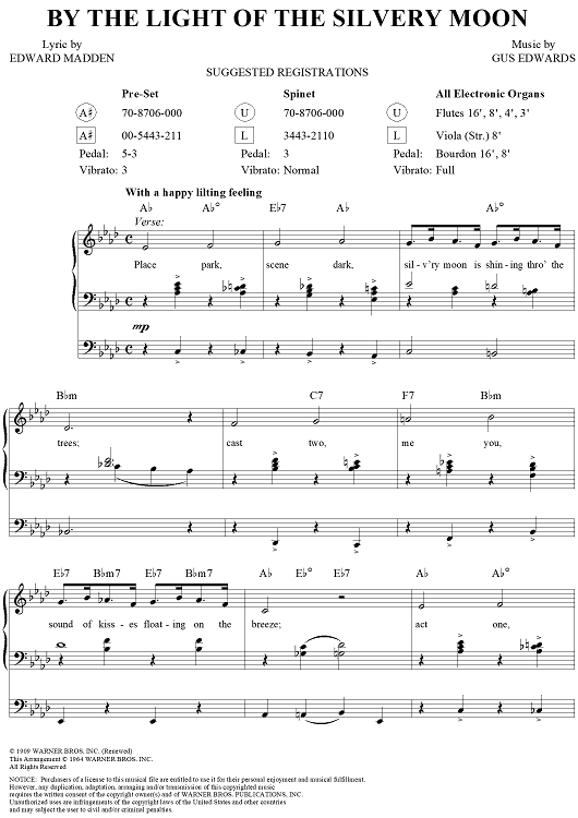 By the Light of the Silvery Moon