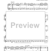 Bourree - from Sonata in G for Flute, Op. 1 #5