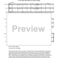 Four Favorite Hymns - Score