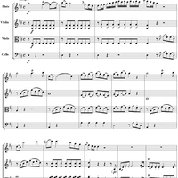 Flute Quartet No. 1, Movement 1 - Score