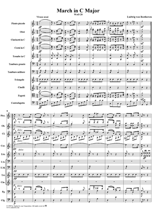 March in C major - Full Score