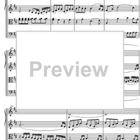 Quartet D Major KV285 - Score