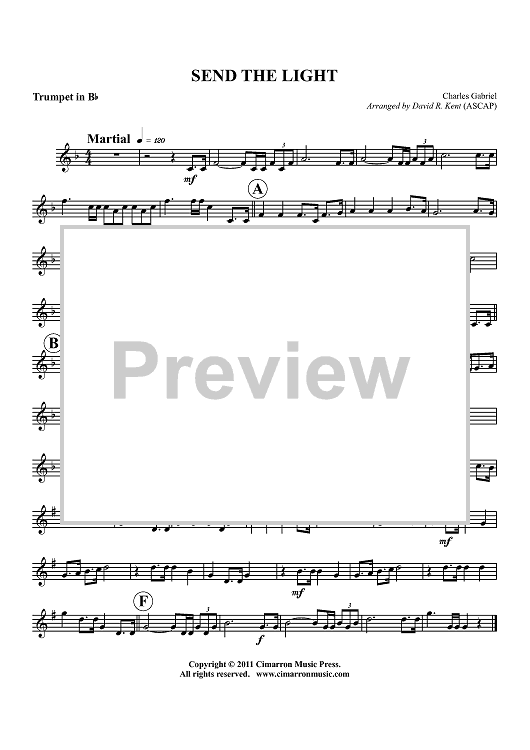 Send the Light - Trumpet in Bb