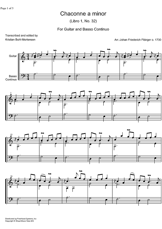 Chaconne a minor Libro  1 No.32
