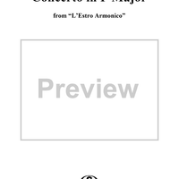 Concerto in F Major    - from "L'Estro Armonico" - Op. 3/7  (RV567) - Viola 2