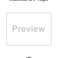 7 Pieces: No. 5, Chaconne in F Major