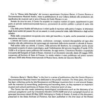 Messa della battaglia (Battle Mass) - Preface