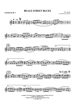 Beale Street Blues - Clarinet 1 in B-flat