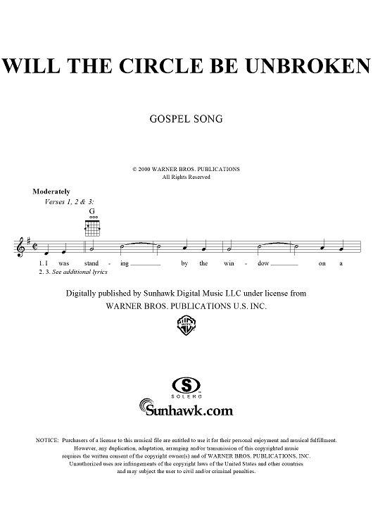 Will the Circle Be Unbroken