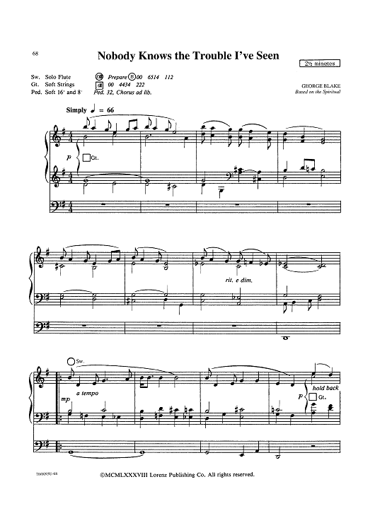 Nobody Knows the Trouble I've Seen