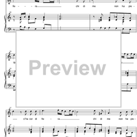 Non ha core o ha cor di fiera - Score