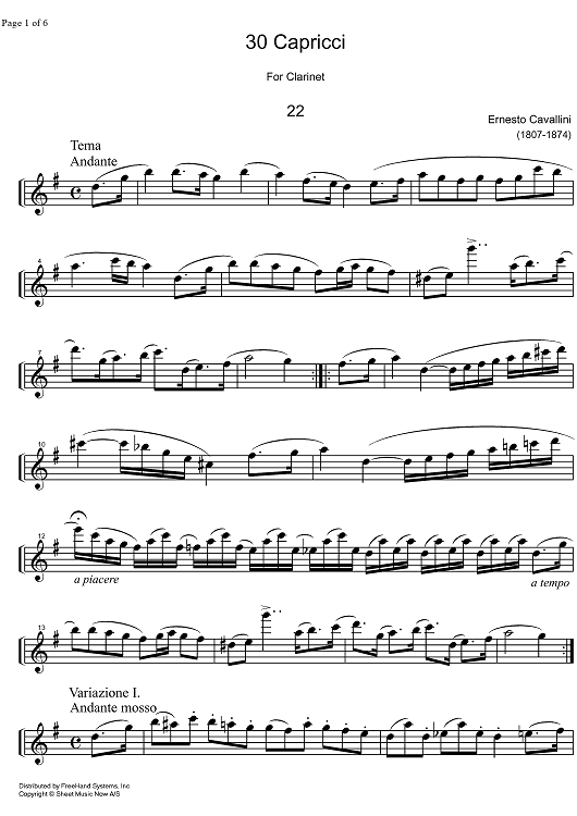 Capriccio No.22 G Major