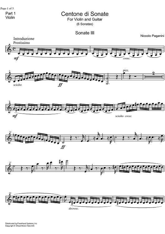 Sonata C Major - Violin