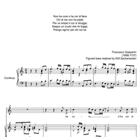 Non ha core o ha cor di fiera - Score