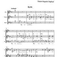 Messe solenne [set of parts] - Score
