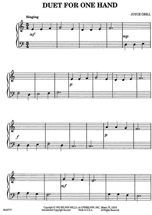 Duet for One Hand