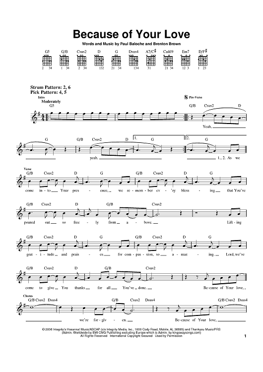 Because Of Your Love