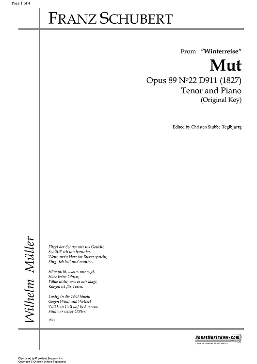 Mut Op.89 No.22 D911