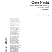 Gute Nacht Op.89 No. 1 D911