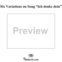 6 Variations on song "Ich denke dein" in D Major, WoO 74