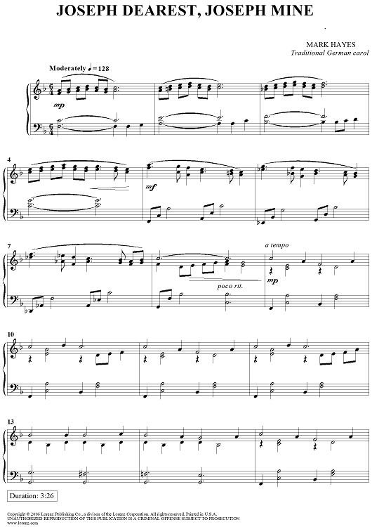 Joseph Dearest, Joseph Mine