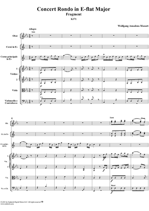 Concert-Rondo for Horn, K371