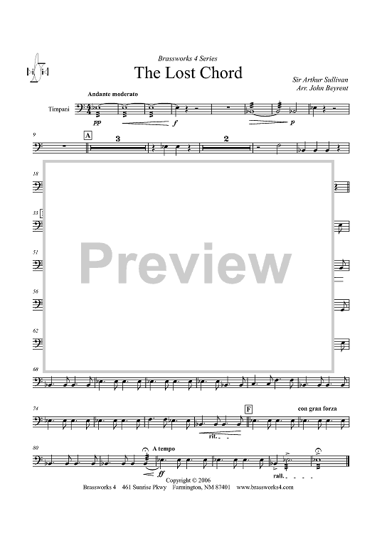 The Lost Chord - Timpani