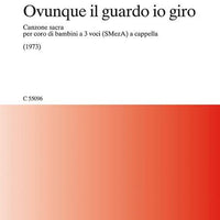 Ovunque il guardo io giro - Choral Score