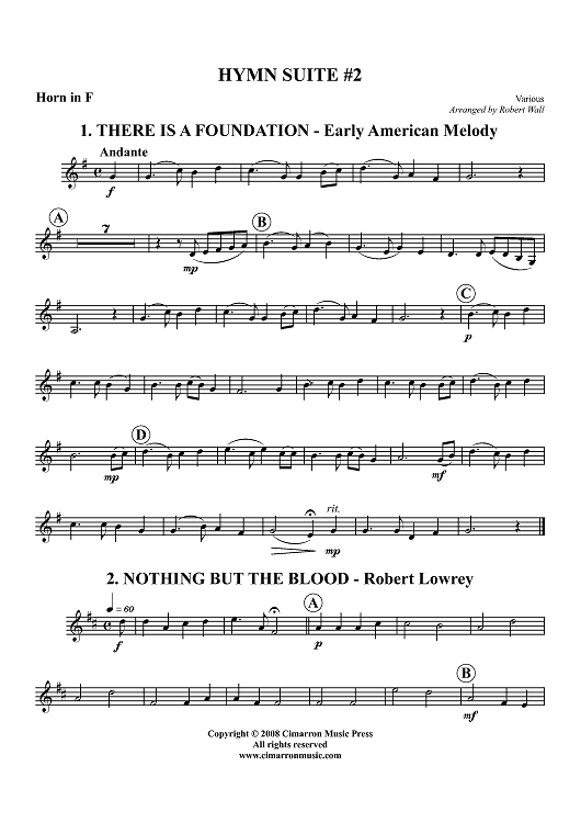 Hymn Suite #2 - Horn in F