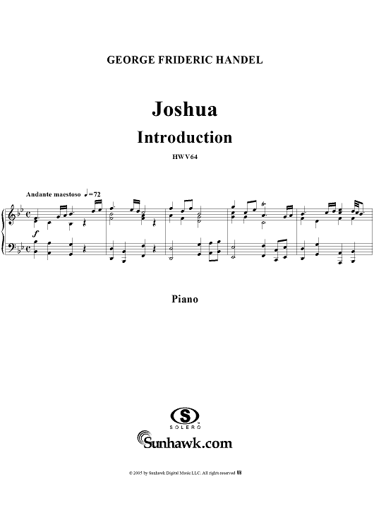 Joshua, Act 1, Introduction