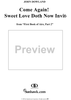 Come again! Sweet love doth now invite - No. 17 from "First Book of Airs, Part 2"