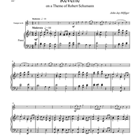 Reverie on a Theme of Robert Schumann - Piano Score