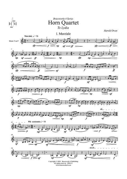 Horn Quartet - Horn 3 in F