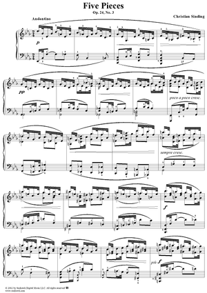 Five Pieces, Op. 24 Heft I, No.3