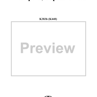 Aria for Soprano and Continuo: "In te spero, o sposo amato", K.440 (K.383h) - Full Score