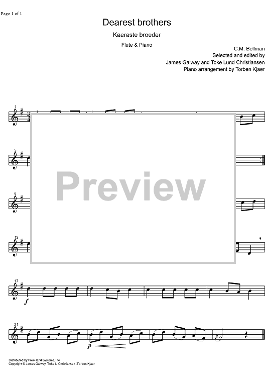 Dearest Brother - Flute