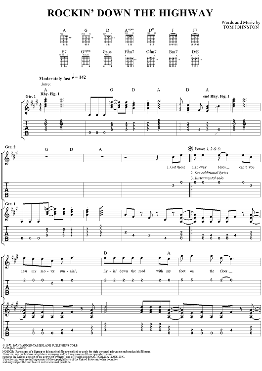 Rockin' Down the Highway