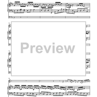 Aria (from Cantata No. 1) - Harpsichord Score