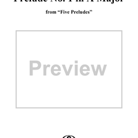 Prelude No. 1 in A Major, Op. 15, No. 1