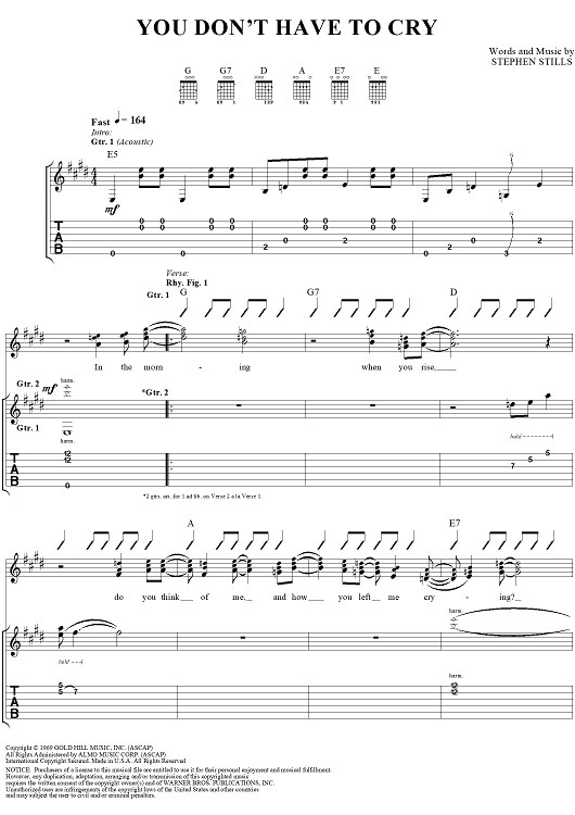 You Don't Have To Cry