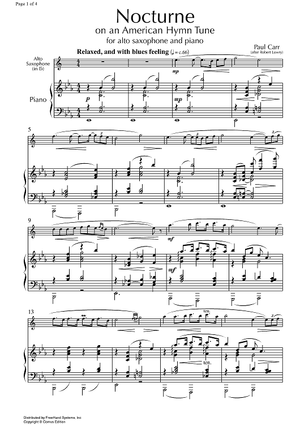 Nocturne on an American Hymn Tune