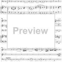 Trio Sonata in B-Flat Major, Wq161/1 - Piano Score