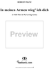Six Songs, op. 7, no. 4: I Fold Thee In My Loving Arms  (In meinem Armen wieg' ich dich)