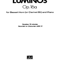 Luminos Op.16a - Preface